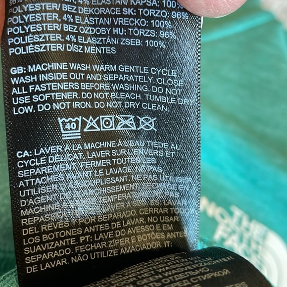 The North Face Womens Canyonlands Full-Zip Hoodie Jacket Green Turquoise Sz: S - Picture 13 of 14